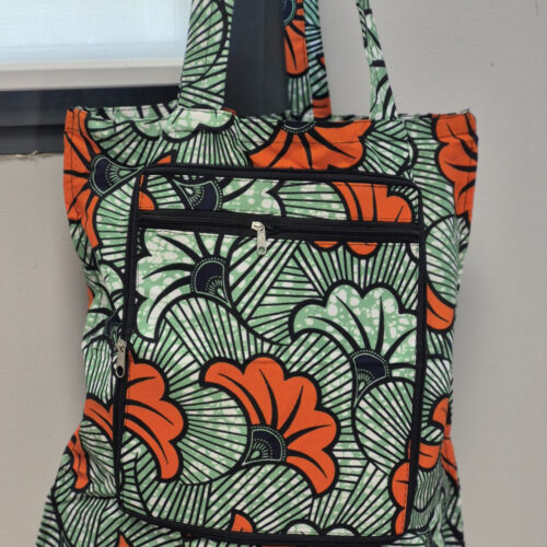 Tote-bag en tissu wax 1