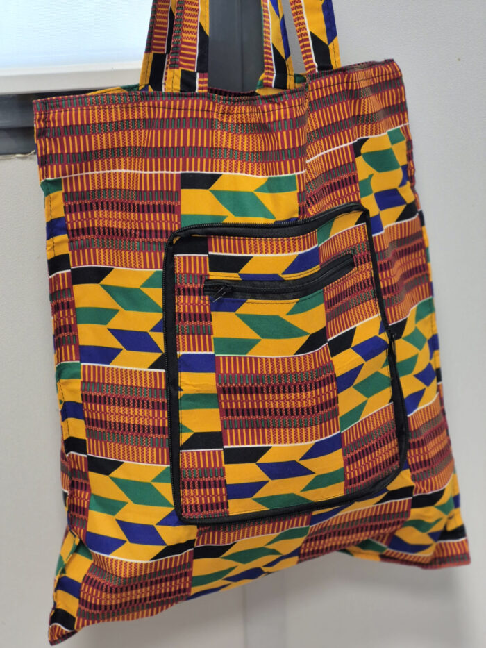 Tote-bag en tissu wax 2